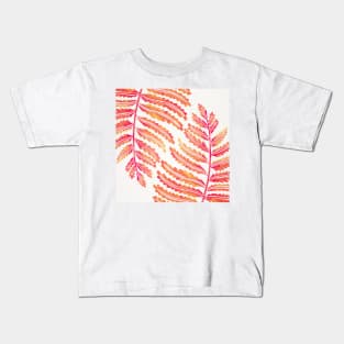 fern leaf pink Kids T-Shirt